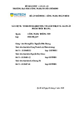 Đồ Án Môn Học: Xây Dựng Website Marketing Về Thời Trang - HOCHE_11 9. Môn Công nghệ phần mềm | Đại học Công nghệ Thành phố Hồ Chí Minh