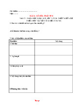 Phiếu Học Tập Văn 6 Kết Nối Tri Thức Bài 2 Gõ Cửa Trái Tim