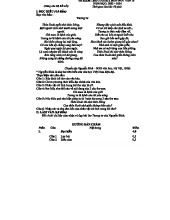 ĐỀ KIỂM TRA CUỐI KÌ I MÔN NGỮ VĂN 10: PHÂN TÍCH BÀI THƠ TƯƠNG TƯ