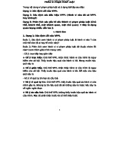 BÀI TẬP VỀ CÁC DẠNG VI PHẠM PHÁP LUẬT - CÁC DẠNG LÀM BÀI TẬP