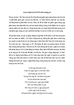 Văn mẫu lớp 11: Cảm nhận bài thơ Nỗi niềm tương tư | Cánh diều