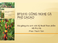 Tổng hợp bài giảng Công nghệ sản phẩm nhiệt đới| Bài giảng môn Công nghệ sản phẩm nhiệt đới| Trường Đại học Bách Khoa Hà Nội