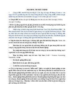 Bài thuyết trình nguyên lý kế toán ?