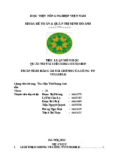 Phân tích báo cáo tài chính Vinamilk 2020-2022 môn Quản trị tài chính   | Học viện Nông nghiệp Việt Nam