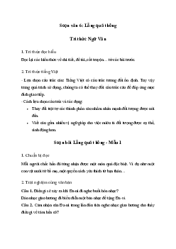 Soạn bài Lẵng quả thông - Ngữ Văn 6 Chân trời sáng tạo