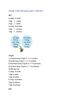 Toán lớp 4 trang 19, 20 Bài 6: Bài toán liên quan đến rút về đơn vị Chân trời sáng tạo