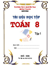 Tài liệu học tập môn Toán 8 học kì 1 năm học 2025 – 2026
