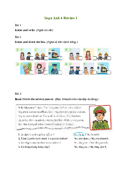 Giải Tiếng Anh lớp 4 Review 1 | Family and Friends