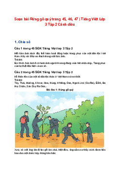 Soạn bài Rừng gỗ quý trang 45, 46, 47 | Tiếng Việt Lớp 3 Tập 2 Cánh diều