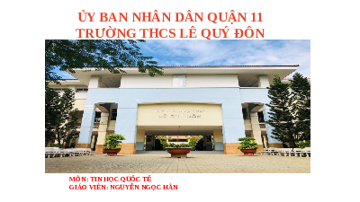 Giáo án điện tử Tin học 6 Bài 1 Cánh diều: Thông tin - thu nhận và xử lí thông tin
