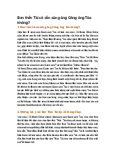 Ban thần Tài có cần cúng ông Công ông Táo không?