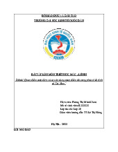 “Quan điểm toàn diện và sự vận dụng quan điểm đó trong phát triển kinh   tế Việt Nam” | Bài tập lớn môn triết học mác - lênin