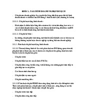 Buổi 2 Tài chính doanh nghiệp du lịch môn Business and Technology | Trường Đại học Kinh doanh và Công nghệ Hà Nội