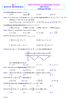 Đề Ôn Thi TN 2022 Toán Phát Triển Từ Đề Minh Họa Có Lời Giải Chi Tiết-Đề 2