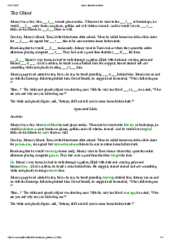 Open cloze exercises