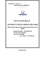 Khảo sát khu bảo tồn nhà sàn dân tộc Thái hải - Thái Nguyên | Bài báo cáo thu hoạch môn học Giới thiệu và trải nghiệm nghề nghiệp | Trường Đại học Phenikaa