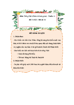 Bài tập cuối tuần Tiếng Việt lớp 4 Chân trời sáng tạo - Tuần 11