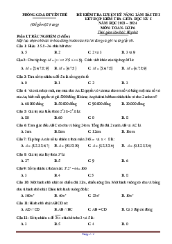 Đề giữa học kỳ 1 Toán 6 năm 2023 – 2024 phòng GD&ĐT Yên Thế – Bắc Giang