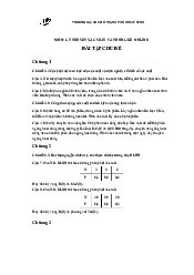 Bài tập theo chủ đề Xác suất thống kê | Trường Đại học Mở Thành phố Hồ Chí Minh