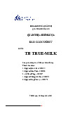 Báo cáo tài chính về doanh nghiệp về doanh nghiệp TRUE-MILK  - tài liệu tham khảo | Đại học Hoa Sen