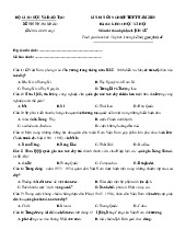 Đề tham khảo môn Lịch sử tốt nghiệp 2025 Bộ GD Và ĐT Giải chi tiết