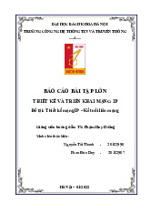Báo cáo Thiết kế mạng IP – Kết nối liên mạng | Môn Thiết kế và triển khai mạng IP - Đại học Bách Khoa Hà Nội