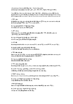 Phân biệt 입다 | Hàn quốc học | Đại học Khoa học Xã hội và Nhân văn, Đại học Quốc gia Thành phố HCM