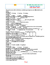 Bộ Đề Kiểm Tra Giữa Kỳ 1 Tiếng Anh 6 Global Success 2025-2026 Có Đáp Án