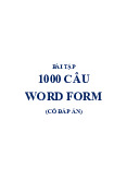 Top 1000 câu bài tập word form - English | Học viện Hàng Không Việt Nam