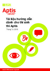 Tài liệu tiếng anh sưu tầm. Tài liệu hướng dẫn dành cho thí sinh thi Aptis