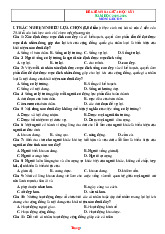 Đề Kiểm Tra Giữa Học Kỳ 1 GDCD 9 Năm 2025-2026 Có Đáp Án Ma Trận Đặc Tả