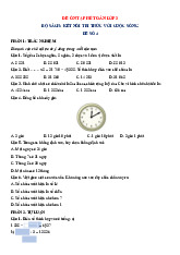 Đề ôn hè Toán 3 lên 4 - Đề 4