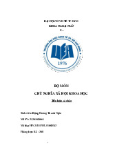 Tiểu luận môn Chủ nghĩa xã hội khoa học  trường đại học kinh tế thành phố Hồ chí minh