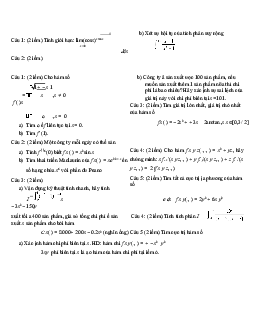 Ôn thi cuối kỳ Giải tích 1 | Trường Đại học Giao thông Vận Tải