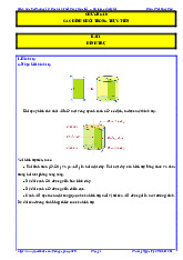 Các dạng bài tập các hình khối trong thực tiễn Toán 9 Chân Trời Sáng Tạo
