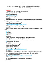 Ngân Hàng Câu Hỏi Trắc Nghiệm năm 2021 - 2022 Môn Triết học Mác - Lênin | Đại học Cần Thơ