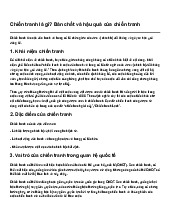 Chiến tranh là gì? Bản chất và hậu quả của chiến tranh