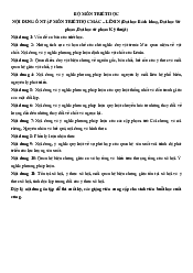 Ôn thi cuối kì  môn Triết học Mac Lenin | Trường Đại học Ngoại ngữ, Đại học Đà Nẵng