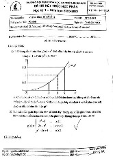 Đề thi cuối HKI học phần Vi tích phân 1B năm 2024 - 2025 | Trường Đại học Khoa học tự nhiên, Đại học Quốc gia Thành phố Hồ Chí Minh