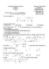 Đề thi hết học phần môn Giải tích | Học viện Công Nghệ Bưu Chính Viễn Thông