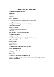 Bài tập trắc nghiệm Kinh tế vi mô (có đáp án) | Trường Đại học Kinh Tế Quốc Dân