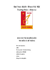 Báo cáo thí nghiệm số 3: Tích chập & biến đổi Fourier môn Tín hiệu hệ thống | Trường Đại học Bách Khoa Hà Nội