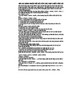 BÀI SO SÁNH NHIỆT ĐỘ SÔI CỦA HỢP CHẤT HỮU CƠ - Tài Liệu Ôn Tập