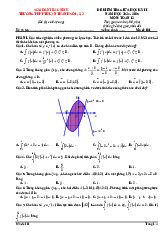 Đề giữa kỳ 2 Toán 12 năm 2024 – 2025 trường THPT Thuận Thành 1-2-3 – Bắc Ninh có đáp án