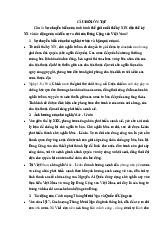 Đề cương môn Lịch sử Đảng - Trường Đại học lao động -  xã hội.