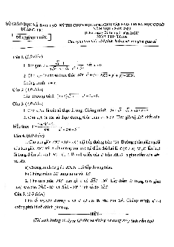 Đề thi học sinh giỏi Toán THCS năm 2019 – 2020 sở GD&ĐT Quảng Trị
