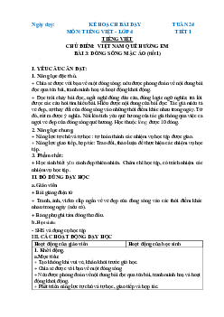 Giáo án Tiếng Việt lớp 4 Tuần 24 Bài 4 | Chân trời sáng tạo