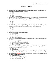 Bài tập chương 3-Sản xuất và tăng trưởng - Môn Kinh tế vĩ mô - Đại Học Kinh Tế - Đại học Đà Nẵng