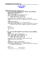 Lab04: Library Database Queries Solutions and Results | Đại học Hoa Sen