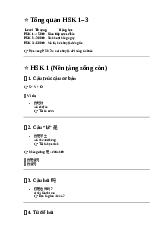 NGỮ PHÁP HSK1-HSK3 ÔN TẬP LUYỆN THI